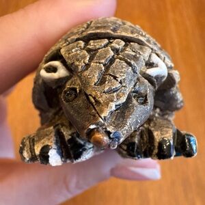 Vintage Armadillo Figurine Artesania Rinconada Uruguay Signed